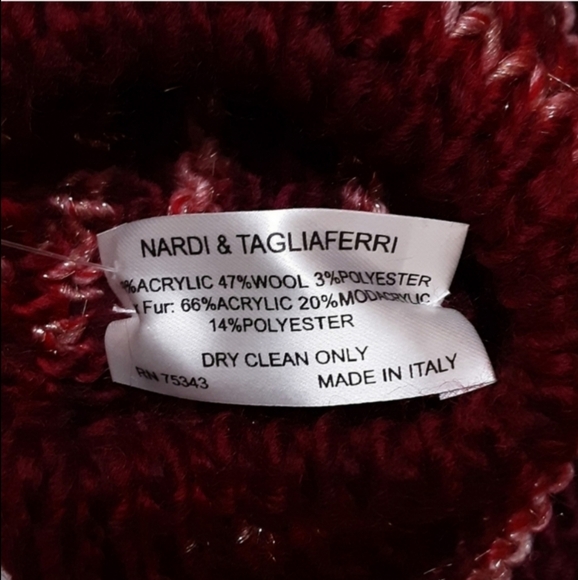 Nardi E Tagliaferri Wool Blend Toboggan - Picture 6 of 6